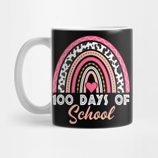 100 Days Of School Teacher Kids 100Th Day Of School Rainbow Mug